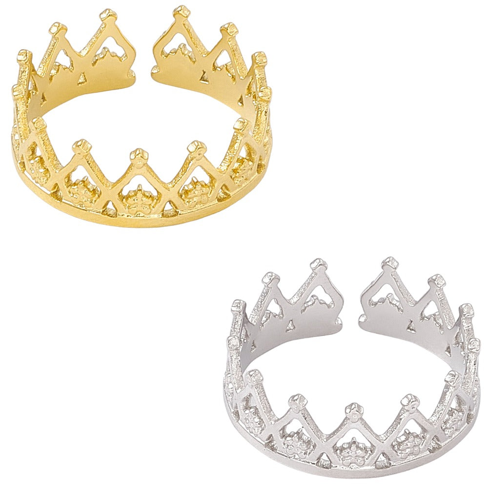 Adjustable crown ring deals