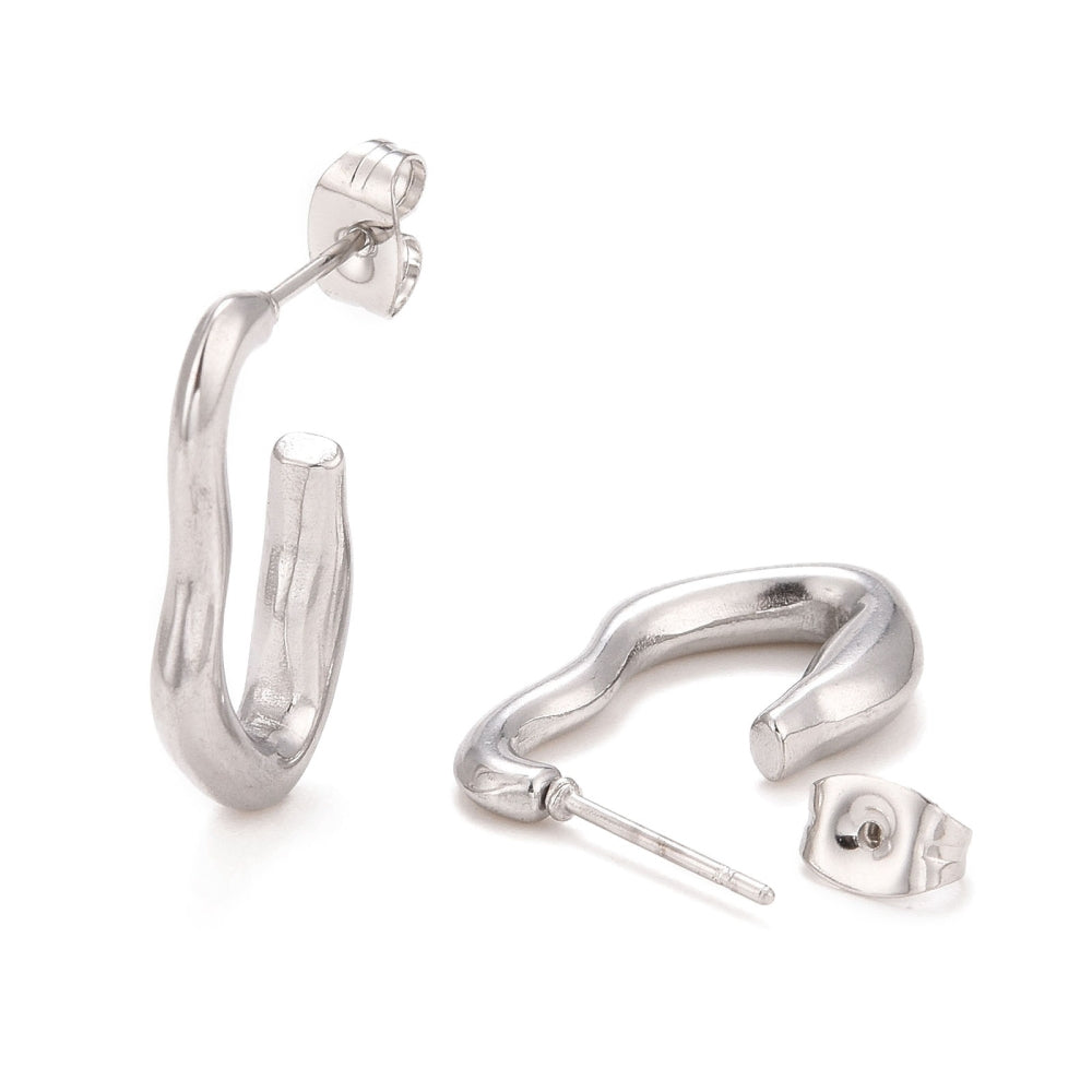 jentlouis Melt half hoop pierce 片耳　新品 jent louis ジェントルイス ピアス 両耳 新品未使用 - メルカリ