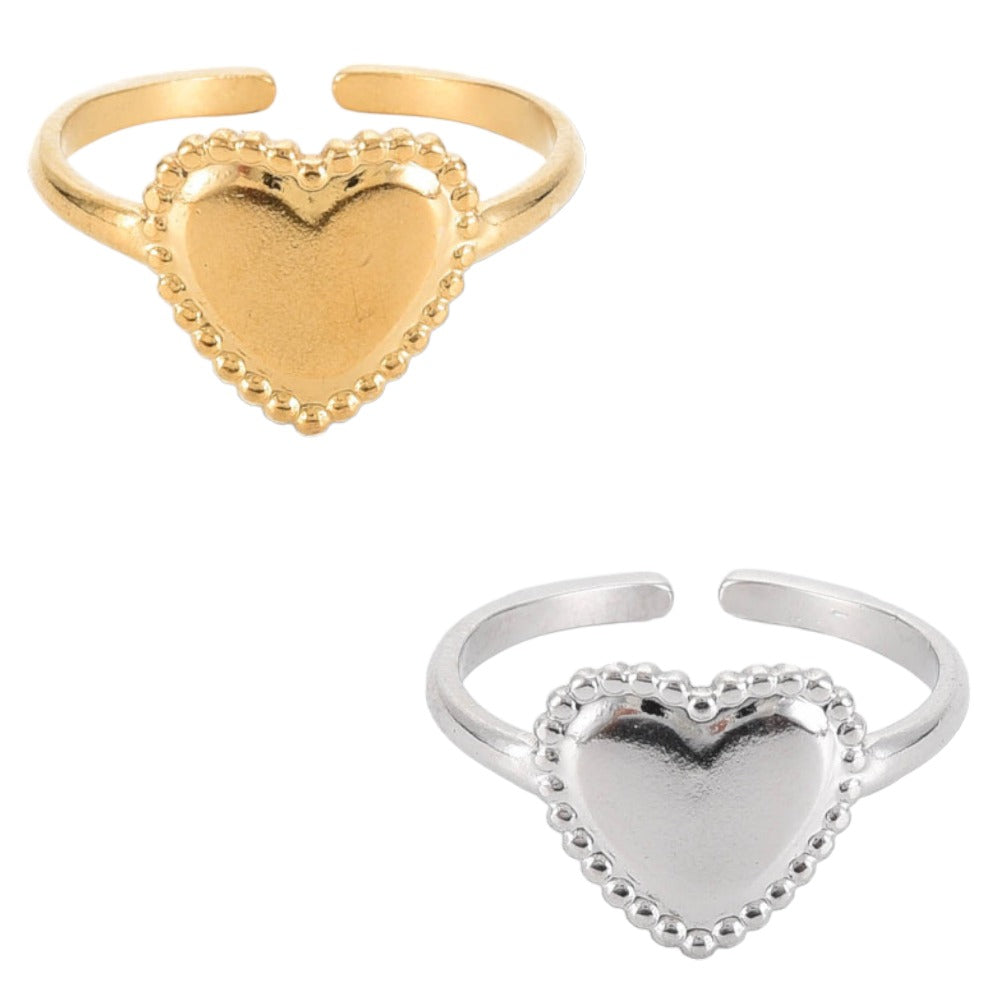 Puffy Heart Ring | Adjustable