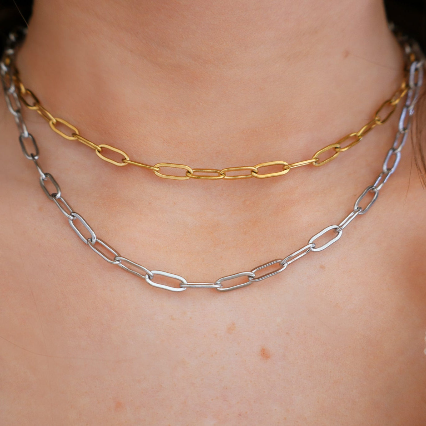 Medium Paperclip Necklace | Annie Austen