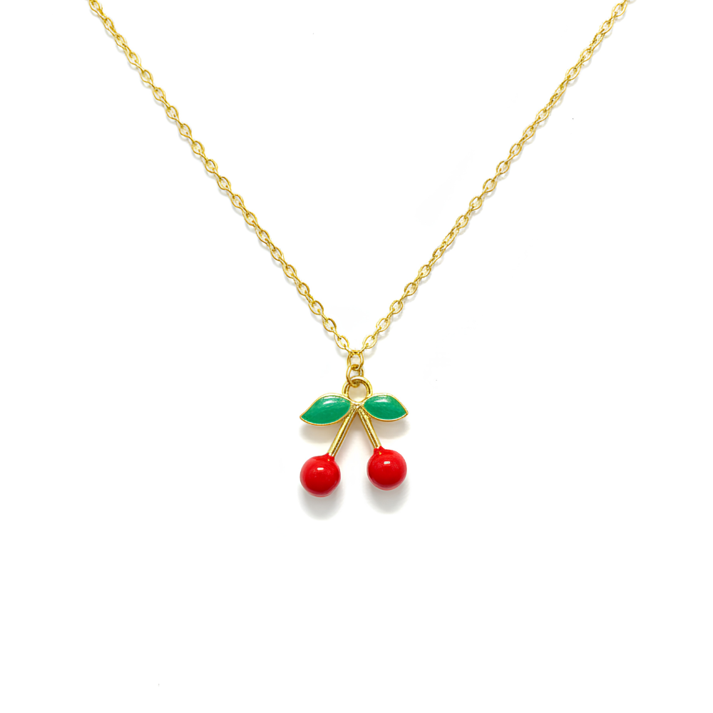 3D Cherry Necklace | Annie Austen