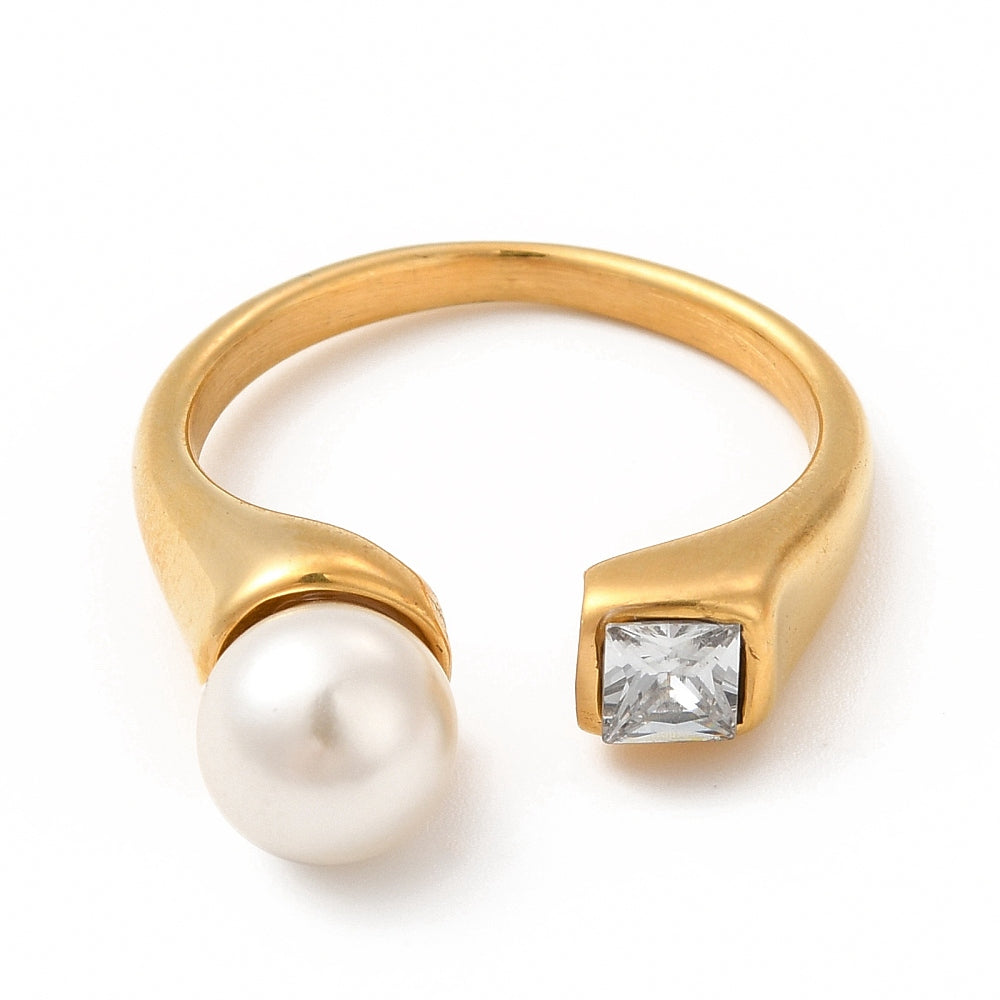 Pearl & Gem Ring | Adjustable
