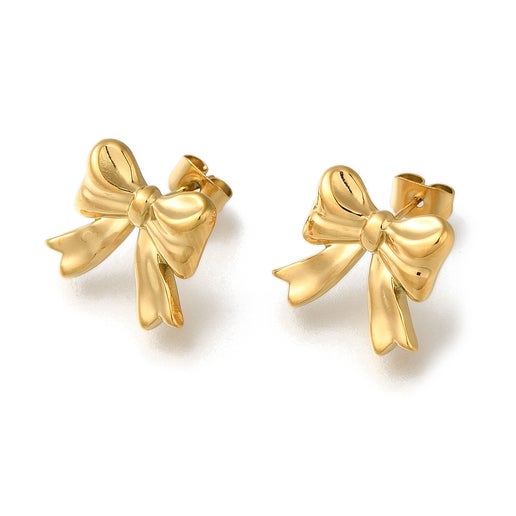 Petite Cheer Bow Studs