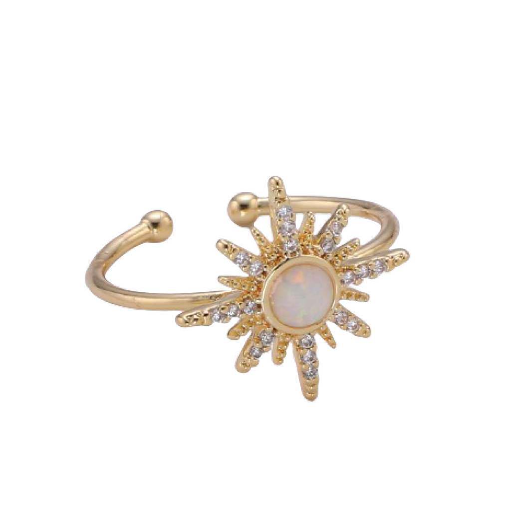 Opal Sun Ring | Adjustable