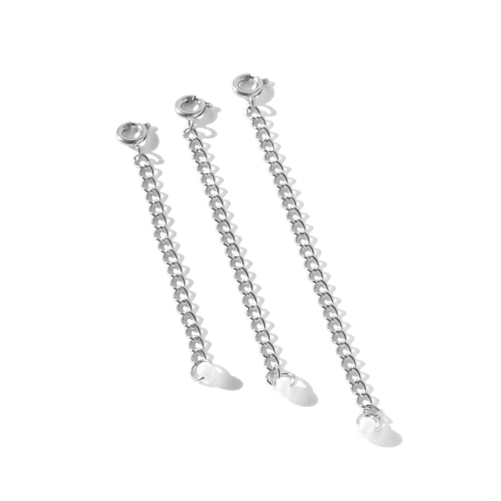 Silver Removable Extender Chain Set