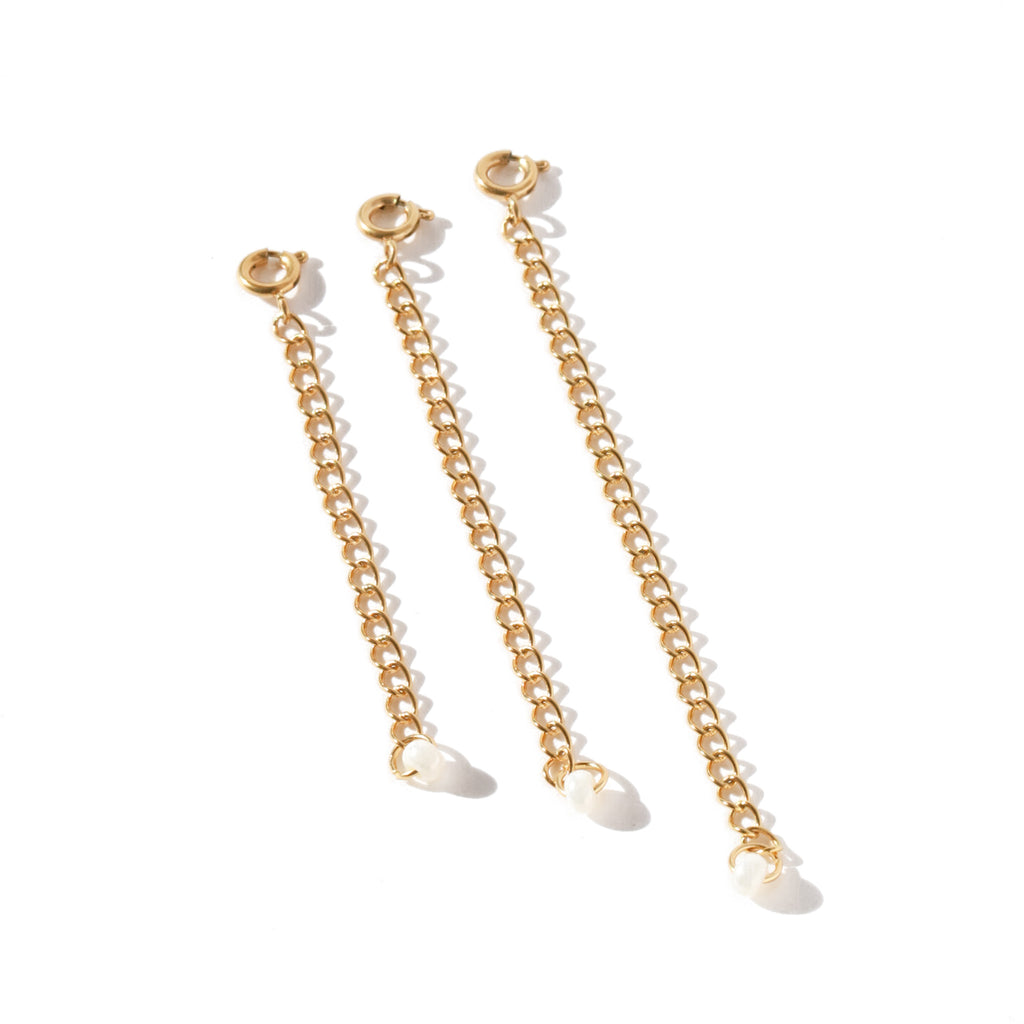 Gold Removable Extender Chain Set